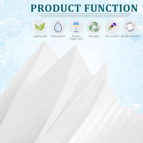 Cushion Foam Wrap Pouches for Protecting Mugs, Cups, Glasses and Dishes - Ideal for Moving and Storage
