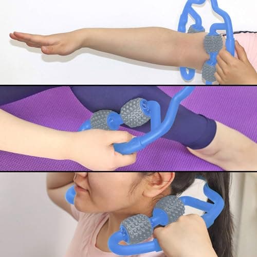 Muscle Roller for Calves, Legs, Arms, Tennis Elbow - Foam Roller Deep Massage Tool