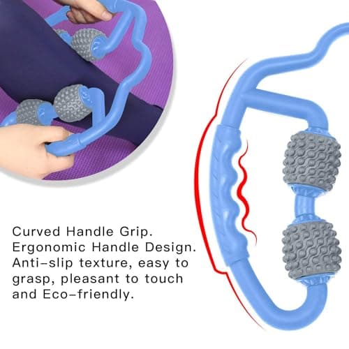 Muscle Roller for Calves, Legs, Arms, Tennis Elbow - Foam Roller Deep Massage Tool