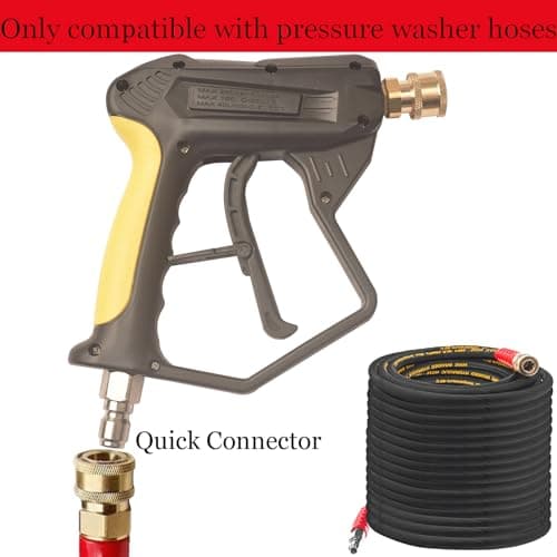 GDHXW Quick Connect 5000PSI Short Pressure Washer Gun, 5 Nozzle Tips, Light Duty Foam Cannon
