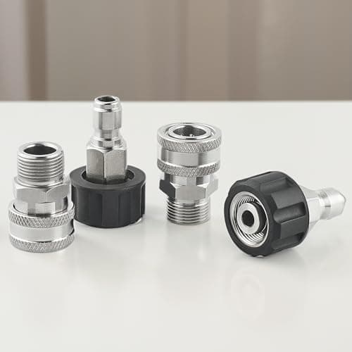 M22 Metric Male Thread Quick Connect Kit, 8 Pack