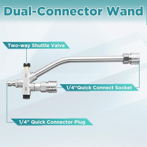 PWACCS 4000 PSI Pressure Washer Foam Gun with Dual Tips and Quick Connect