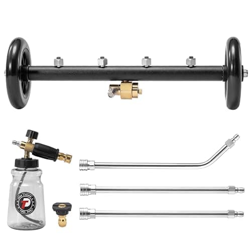 Daily Tool Undercarriage Pressure Washer Attachment - 3600 PSI, 16 Inch, 3 Pieces Extension Wand
| Dual-Function Undercarriage Cleaner with Foam Cannon - 3600 PSI, 16 Inch, Under Car Wash
| 3600 PSI Under Car Wash Water Broom - 16 Inch, Dual-Functio