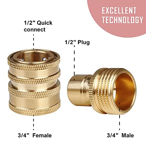 Pressure Washer Adapter Set: M22 Swivel to 3/8" Quick Connect