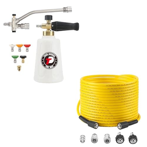 DailyFoam Cannon Double Tip Attachment 50FT Pressure Washer Hose