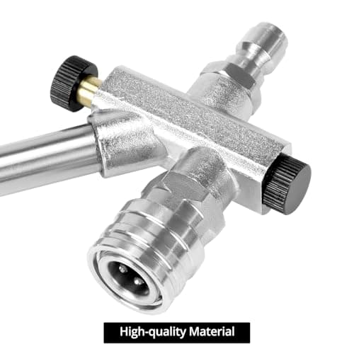 QWORK Foam Cannon Accessory for Pressure Washer - 5 Nozzles, Quick Connect, Dual Function