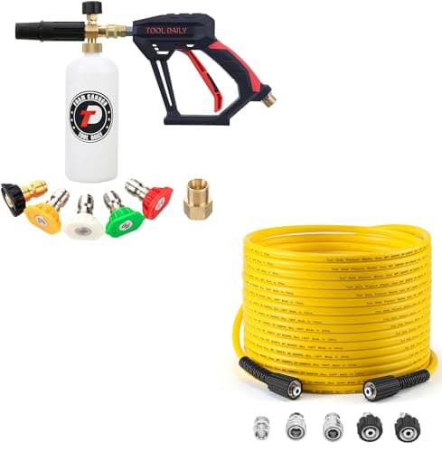 Daily Short Pressure Washer Gun with Foam Cannon, 50 ft Hose