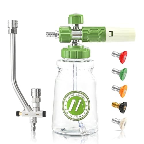 M MINGLE Foam Cannon Dual-Connector Wand for Pressure Washer - 3600 PSI