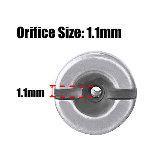 Tool Daily 1.1 mm Orifice Replacement Thread Nozzle and Mesh Filter for Foam Cannon and Foam Maker, 3000 PSI for Car Wash and Detailing