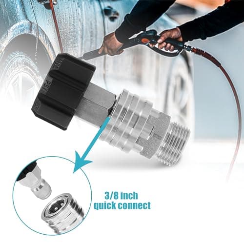 Tool Daily Pressure Washer Adapter Set for Power Washer, 8 PCs