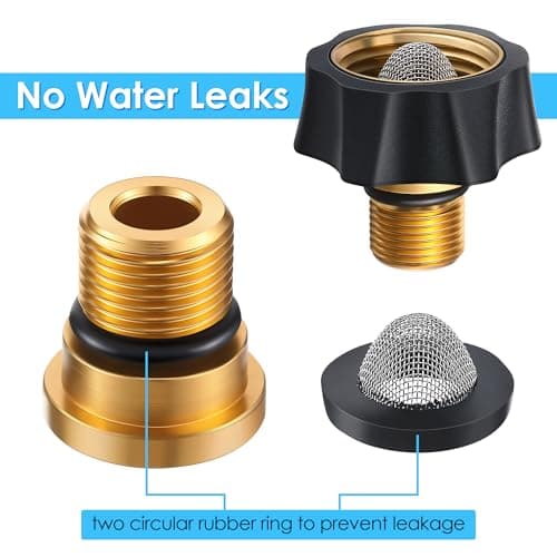 Simpson 1 Pack 3/4" Female to 3/8" Male Hose Adapter for Pressure Washer (Compatible with 7112362)