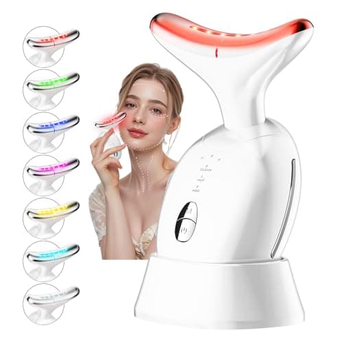Red-Light-Therapy Facial Massager with 7 Color Modes for Skin Care & Face Sculpting
