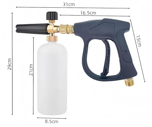Dual Purpose Switch Spray Gun, Foam Cannon for Pressure Washer, Car Wash Kit Foam Gun
| Pressure Washer Sprayer with Dual Connector Accessory, 5 Power Washer Nozzles
| Dual Purpose Switch Spray Gun, 5 Power Washer Sprayer Nozzles for Car Wash Kit