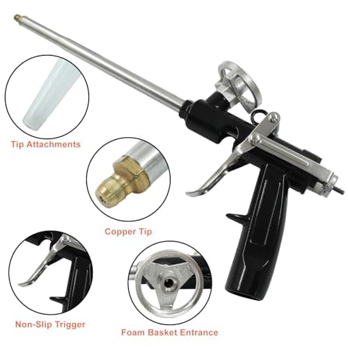 Heavy Duty Expanding Foam Gun for Sealing Windows, 1 Pc