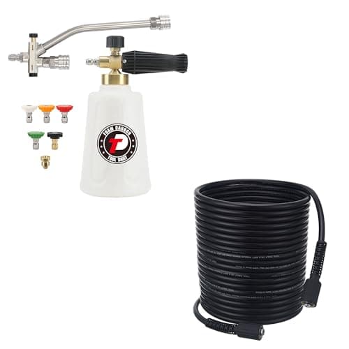 Daily Foam Cannon for Pressure Washer, Double Tip Attachment, 3600 PSI, 50 FT Hose