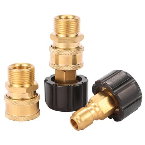 Quick Connect Fittings M22 14mm to 3/8 Inch, 2 Pieces
