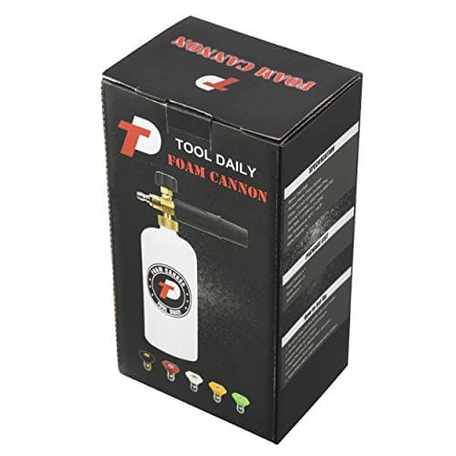 Daily Use 1 Liter Foam Cannon with 1/4 Inch Quick Connector for Pressure Washers
| 5 Pressure Washer Nozzle Tips and 1 Liter Foam Cannon for Quick_connect Applications
| Heavy Duty 1 Liter Foam Cannon & Nozzle Tips Bundle for Professional Pressure W