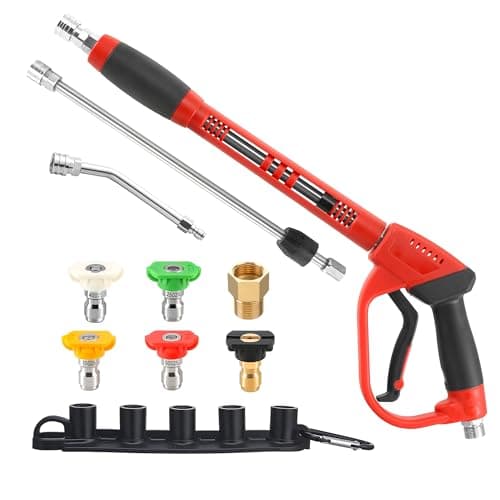 Tool Daily Pressure Washer Gun with Foam Cannon & 3 Curved Extensions, 16 Inch