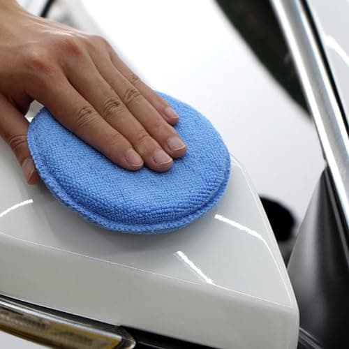 3 Pcs Car Polisher Pads with Handle for Wax & Detailing