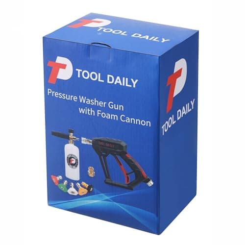 Short Pressure Washer Gun with Foam Cannon Kit for Pressure Washer - 1 Liter