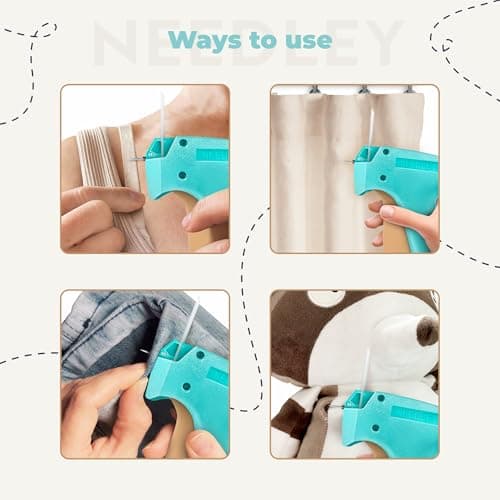 Mini Stitch Gun Kit for Clothing Repair, 2000 B&W Fasteners, Quick Fix Tool
