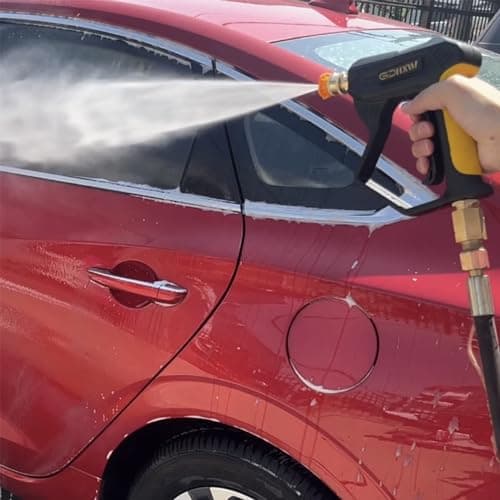 GDHXW Quick Connect 5000PSI Short Pressure Washer Gun, 5 Nozzle Tips, Light Duty Foam Cannon