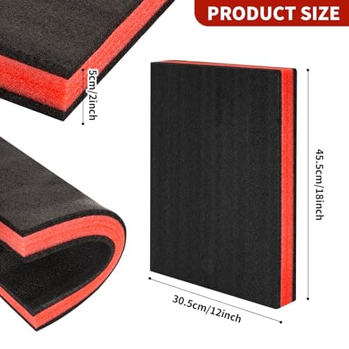 3Pack Cuttable Polyurethane Foam Sheets for Drawer Liner and Storage Organizer - RED&BLACK (16X12X2)  
3Pack Polyethylene Tool Foam Sheets for Toolbox Storage - RED&BLACK (16X12X2)  
Polyurethane Foam Sheets for Kaizen Organizing Drawer Liners - RED&