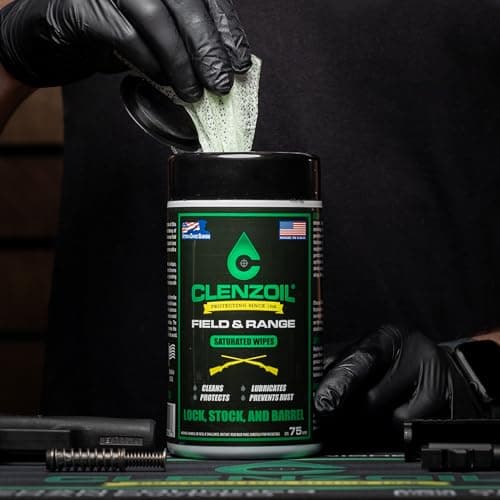 Clenzoil Field & Range CLP Pre-Saturated Gun Cleaning Wipes - 75 Pack
