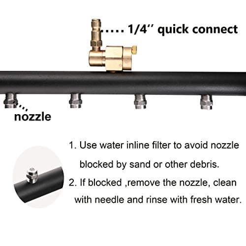 Dual-Function Undercarriage Cleaner for Pressure Washer, 16 Inch, 4000 PSI, 3 Piece Extension Wand
