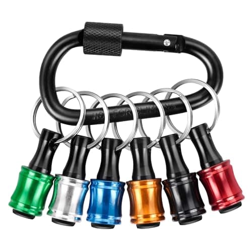 12PCS 1/4 Socket Hex Shank Screwdriver Bit Holders, Quick Release for Impact Driver & Drill Bit Keychain Extension Bar
