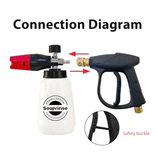 Foam Cannon Kit with Pressure Washer, 1 L Snow Foam Lance, 4000 PSI