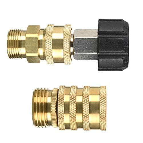 Tool Daily M22 14mm to 3/8" Quick Connect Pressure Washer Adapter Set, 8 Pack