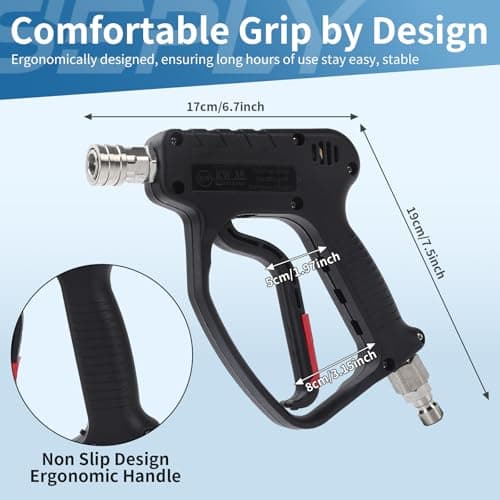 5000 PSI 3/8'' Swivel Quick Connect High Power Car Wash Spray Gun