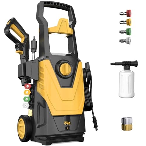 Electric Pressure Washer 4800 PSI, Foam Cannon, 3.2 GPM, Quick Connect Nozzles for Cars, Fences, Driveways, Homes, Patio