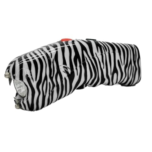 FURY Cyclone Stun Gun with Flashlight & Alarm – Rechargeable, Comfort Grip, Synthetic Leather Case