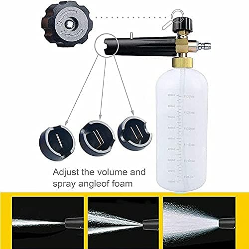 Foam Cannon 1/4 Inch Quick Connector 1 Liter 5 Pressure Washer Nozzle Tips
Foam Cannon 1/4 Inch Quick Connector 1 Liter High Pressure Washing
Foam Cannon 1/4 Inch Quick Connector 1 Liter Versatile Pressure Washer Solution