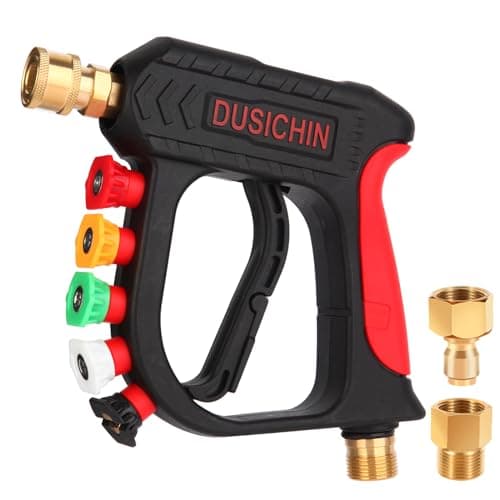 DUSICHIN Car Wash Foam Cannon Quick Connect Gun 1/4 Inch Pressure Washer Nozzle Tips Car Cleaning Tool
