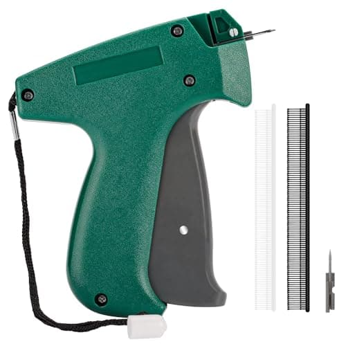 Quick Clothing Fixer Needle Gun, 1 Needle 1500 Black & White Fasteners