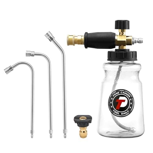 Tool Daily Pressure Washer Gun with Quick Connect, Foam Cannon & 3 Extension Wands, 16 Inch