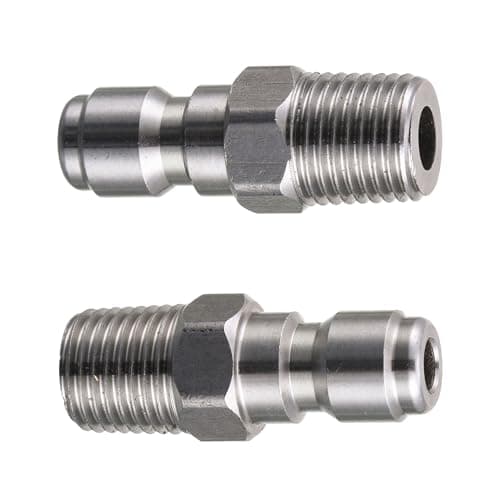 Pressure Washer Coupler 1/4 Inch Male NPT Fitting, 5000 PSI, 2-Pack