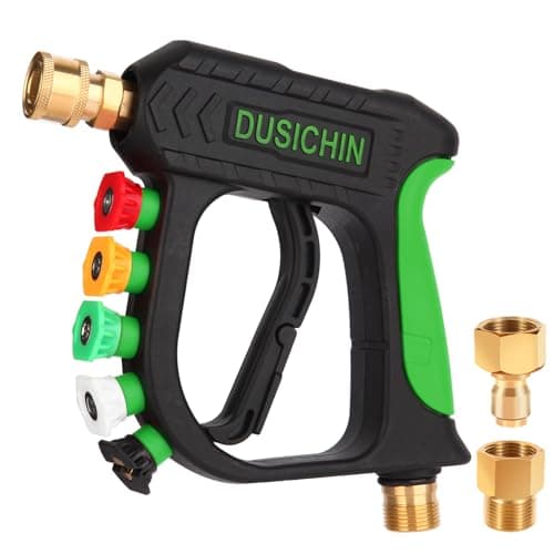DUSICHIN Pressure Washer Foam Cannon Kit, 5 Nozzles, Dual Connectors