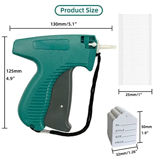2006pcs Clothing Tagging Gun Kit with 1600 Barbs & 400 Labels