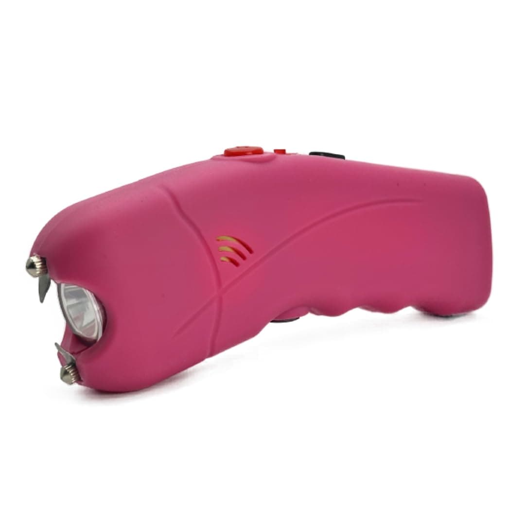 FURY Cyclone Stun Gun with Flashlight & Alarm – Rechargeable, Comfort Grip, Synthetic Leather Case