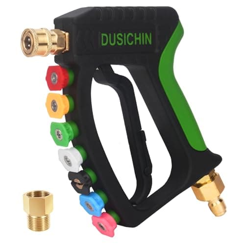 DUSICHIN 4000 PSI Foam Cannon Pressure Washer Gun Kit, Dual Tip Soap Lance, 7 Sprayer Nozzles