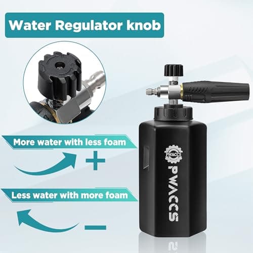 PWACCS 4000 PSI Pressure Washer Foam Gun with Dual Tips and Quick Connect