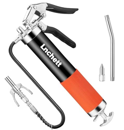 Professional 9000 PSI 14 oz Grease Gun with Quick Release Coupler and Accessory Kit