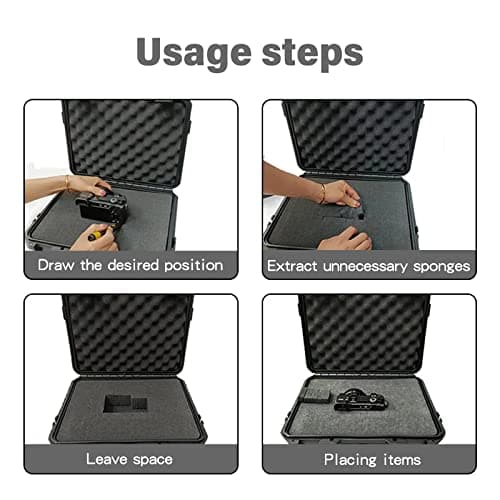 Foam Insert for Tool Box, Pick and Pluck Foam for Cases