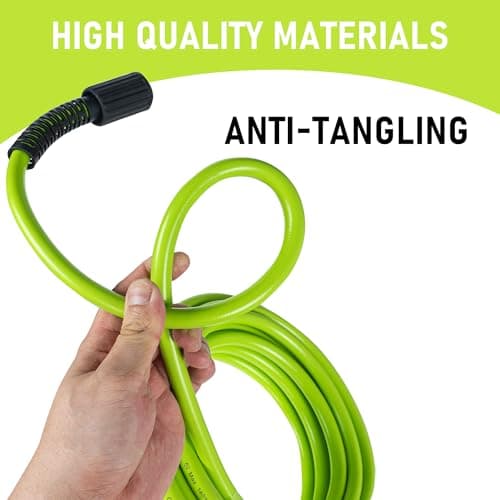 Hourleey 3600 PSI 50 FT Kink Resistant Pressure Washer Hose, Quick Connect, Green