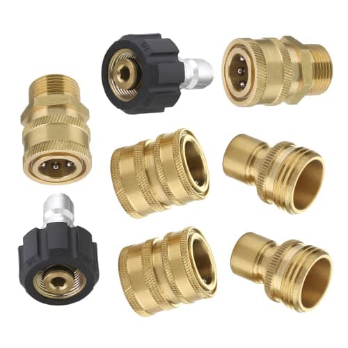 M MINGLE Ultimate Pressure Washer Adapter Set, 8-Pack