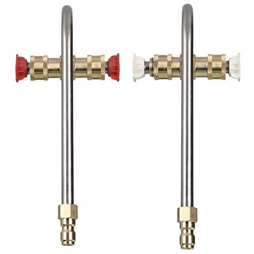 Pressure Washer Gutter Cleaner Attachment with 4 Nozzle Tips